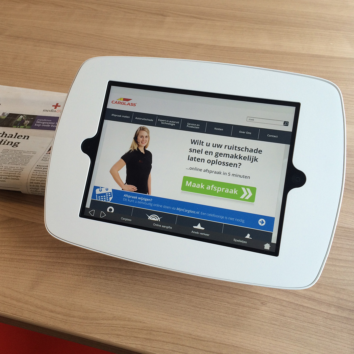 Bouncepad Desk diebstahlsichere Tablet und iPad Halterung