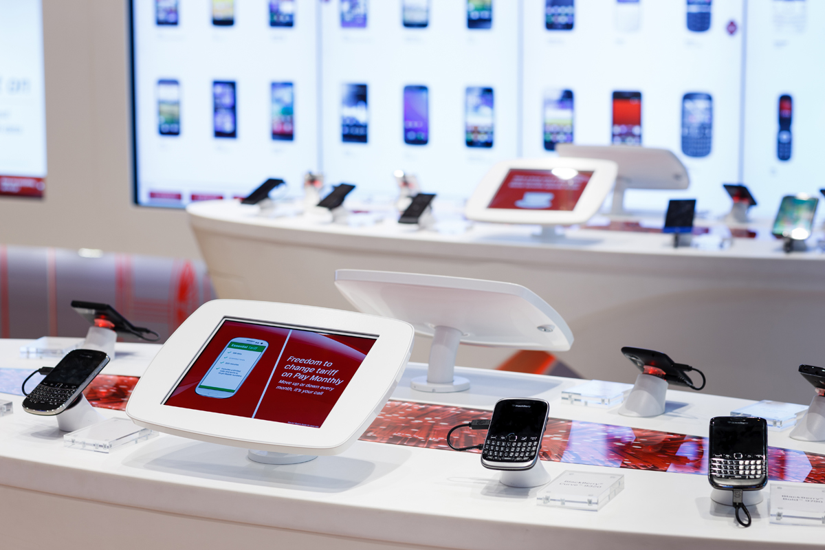 Bouncepad Desk diebstahlsichere Tablet und iPad Halterung
