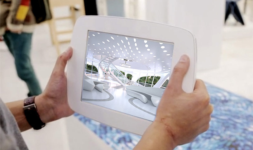 Bouncepad Lounge sichere Tablet/iPad Halterung mit Sicherheitskabel